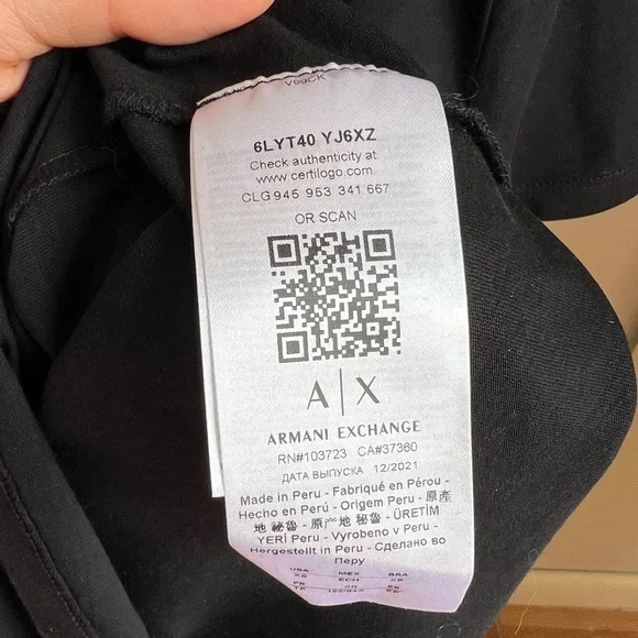 ARMANI EXCHANGE T shirt in XS - Picture 4 of 6